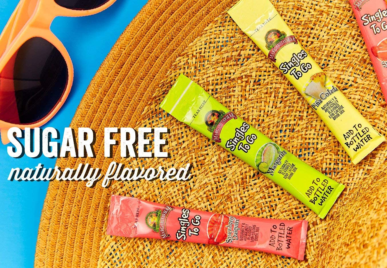 Margaritaville Margarita Singles to Go - 12 Packets (6 Packets x 2 Boxes) - 0.58 Ounce Each