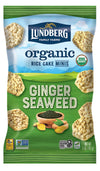 Lundberg Organic Ginger Seaweed Rice Cake Minis, 5oz, Gluten-Free, Vegan, Whole Grain, USDA Certified Organic, Non-GMO Project V