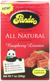 Panda All Natural Licorice Chews Raspberry, 7-Ounce Packages (Pack Of 12)