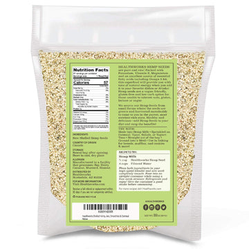 Healthworks Shelled Hemp Seeds - Premium All-Natural - 32 Oz (2 Lbs) - Contains Omega 3 & 6, Fiber, and Protein