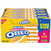 OREO Double Stuf Golden Sandwich Cookies, King Size, 12 Snack Packs (8 Cookies Per Pack)