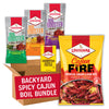 Louisiana Fish Fry Products Cajun Seafood Boil Bundle - Spicy Seasoning, Garlic, Citrus Boosters - 4.06 lb - Backyard Spicy Cajun Boil