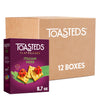 Toasteds Flatbreads Crackers, Party Snacks, Lunch Snacks, Italian Herb (10 Boxes)