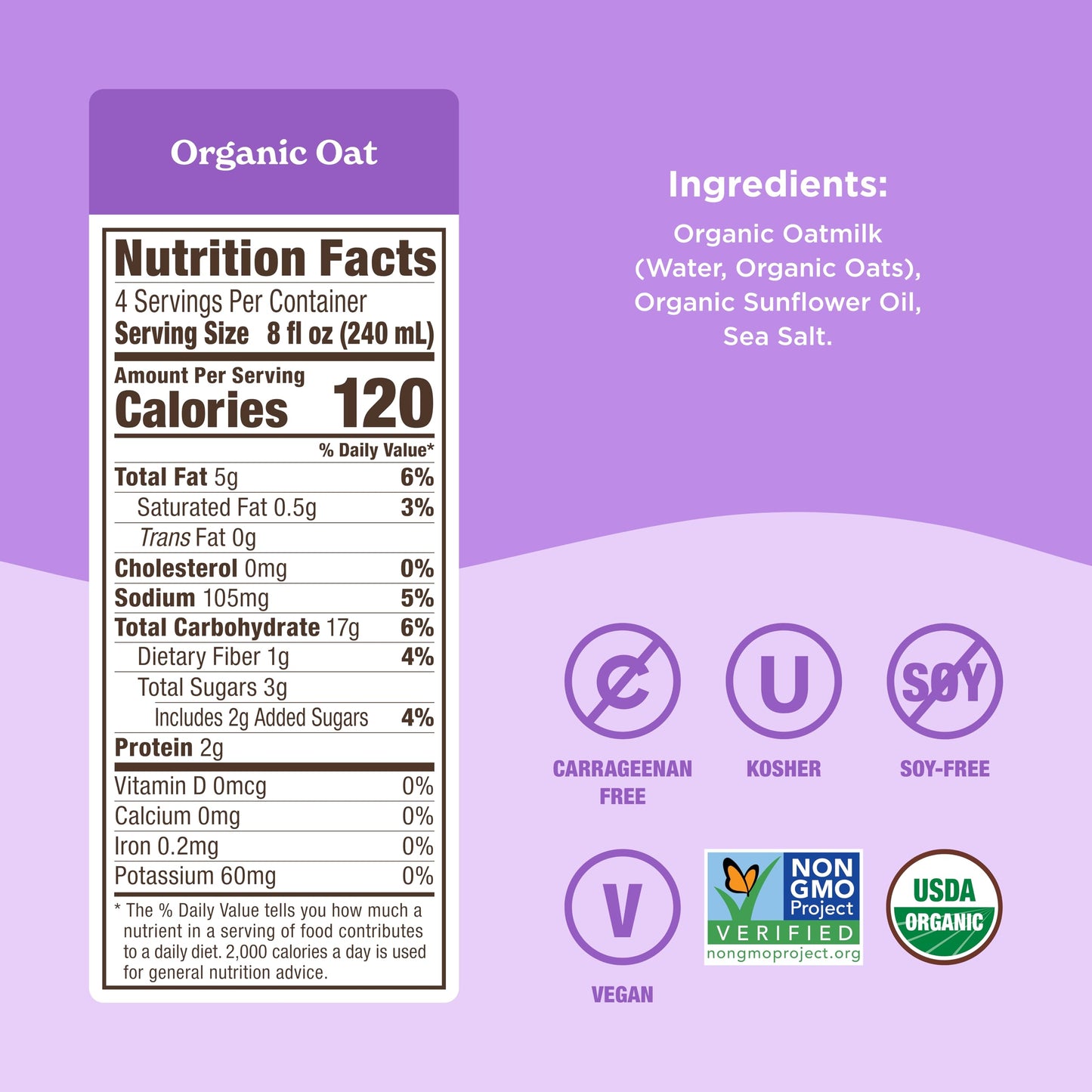 Califia Farms - Organic Oat Barista Blend, 32 oz (Pack of 6), Shelf Stable, Dairy Free, Plant Based, Vegan, Non GMO, Organic Mil