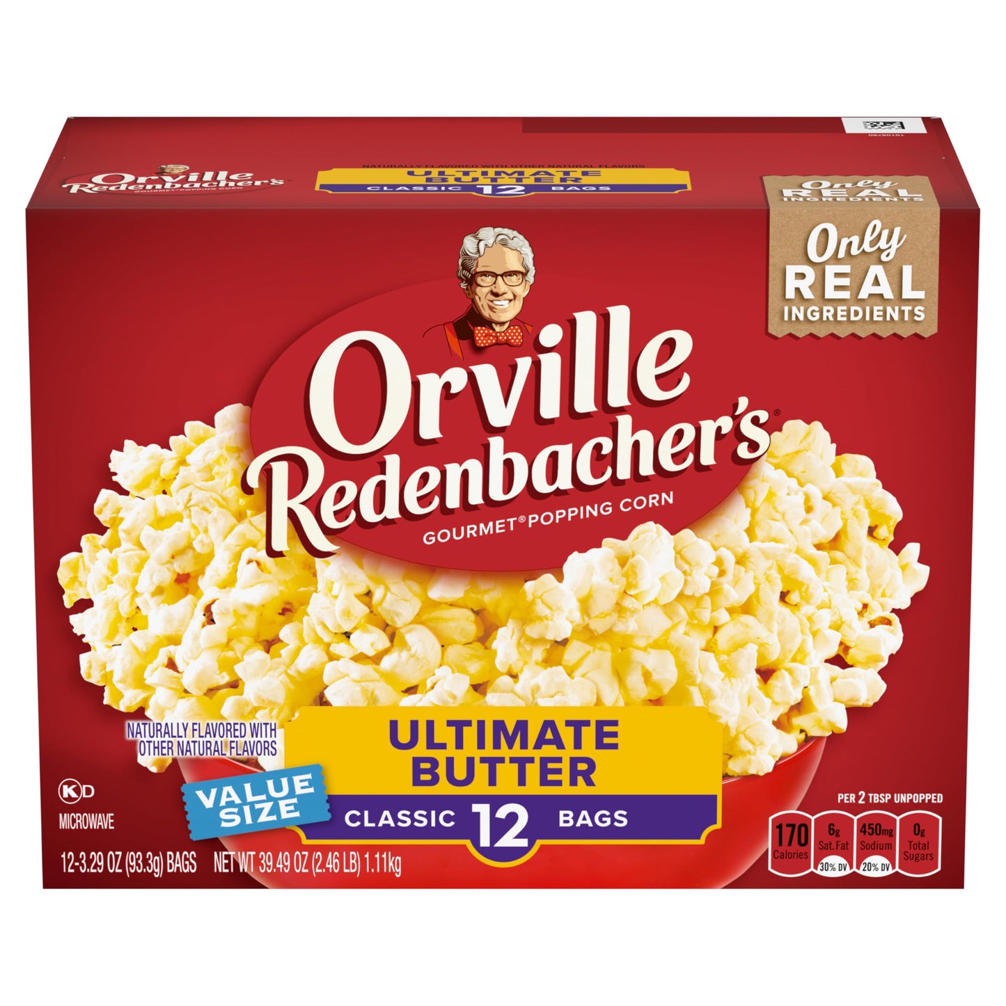 Orville RedenbacherS Ultimate Butter Popcorn Classic Bag 12-Count