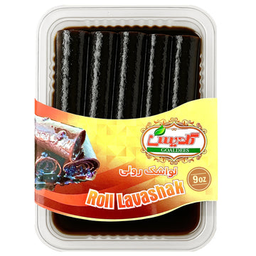 GOALDEES Roll Lavashak Pomegranate Juicy Sour Fruit Leather Persian Snack Middle Eastern Halal Bold Flavor Timeless Tradition (1