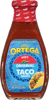 Ortega Taco Sauce, Hot, 8-Ounce Glass Jars (Pack of 12)