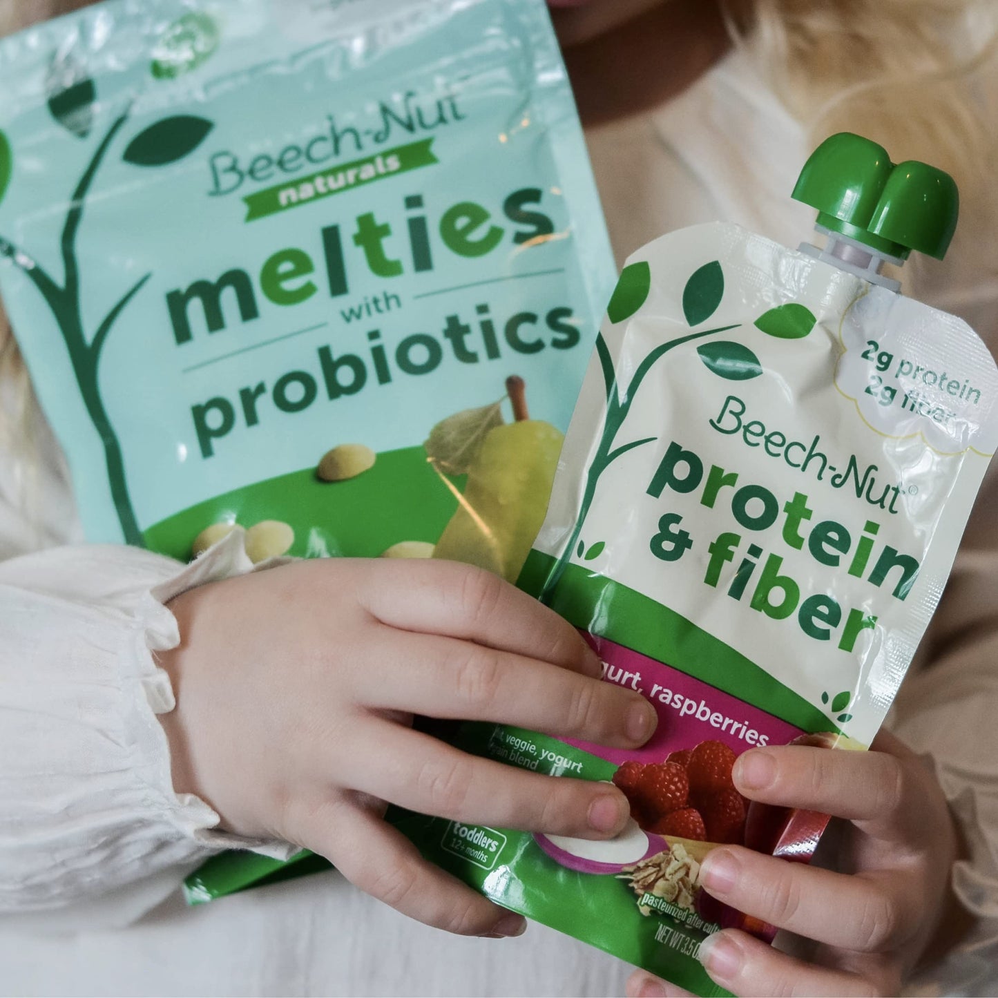 Beech-Nut Baby & Toddler Food Pouches Variety Pack, Protein & Fiber/Iron & Zinc/Prebiotic Fiber Fruit & Veggie Purees, 3.5 Oz (1