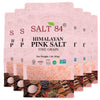 Salt 84 Himalayan Pink Salt Fine Grain, Stand Up Bag, 1 Lbs/Each (Pack Of 6)