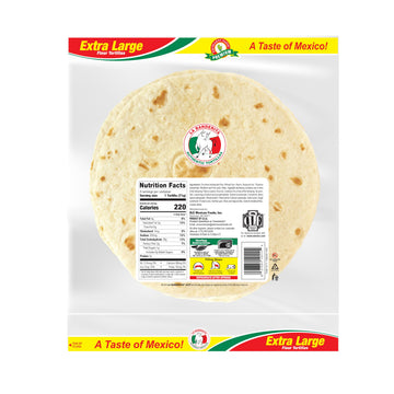 La Banderita Burrito | 10 Flour Tortillas | 20 oz.| 8 Count (Pack of 4)