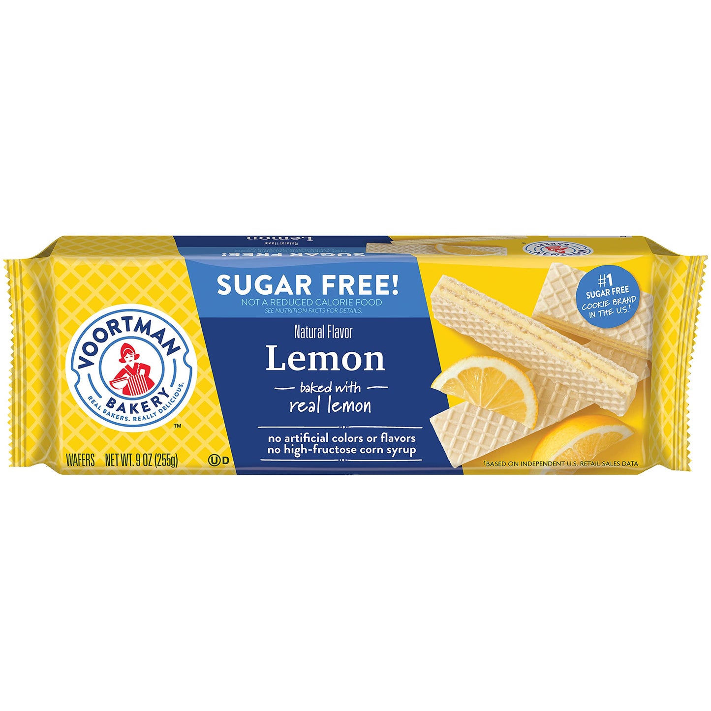 Voortman Bakery Sugar Free Lemon Wafers, 255g,9 Ounce (Pack of 1)