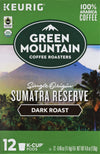 Green Mountain Coffee Roasters Sumatra Reserve Keurig Single-Serve K-Cup Pods, Dark Roast Coffee, 12 Count