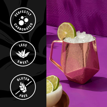 Q Mixers Light Ginger malt-inspired Cocktail Mixer, 7.5 Fl Oz (Pack of 24), Only 40 Calories
