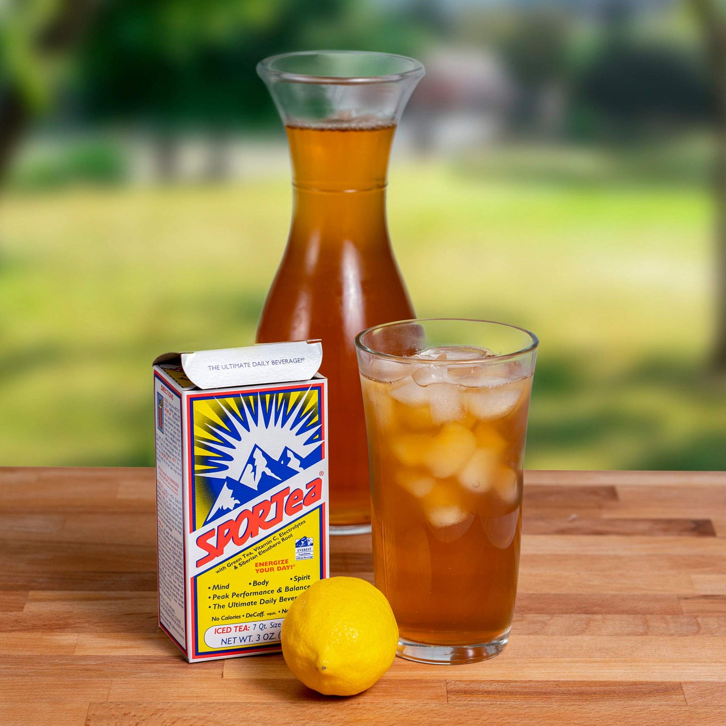 Sportea Iced | Natural Decaf Energy Drink With Green & Black Tea, Vitamins, Minerals, Electrolytes, Yerba Mate & Siberian Ginsen