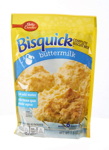 Betty Crocker Bisquick Complete Buttermilk Biscuit Mix, Just Add Water, 7.5 Oz.