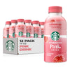 Starbucks Pink Drink, Strawberry Acai With Coconut Milk, 14Oz Bottles (12 Pack)