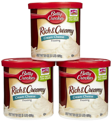 Betty Crocker Rich & Creamy Frosting - Cream Cheese - 16 Oz - 3 Pk