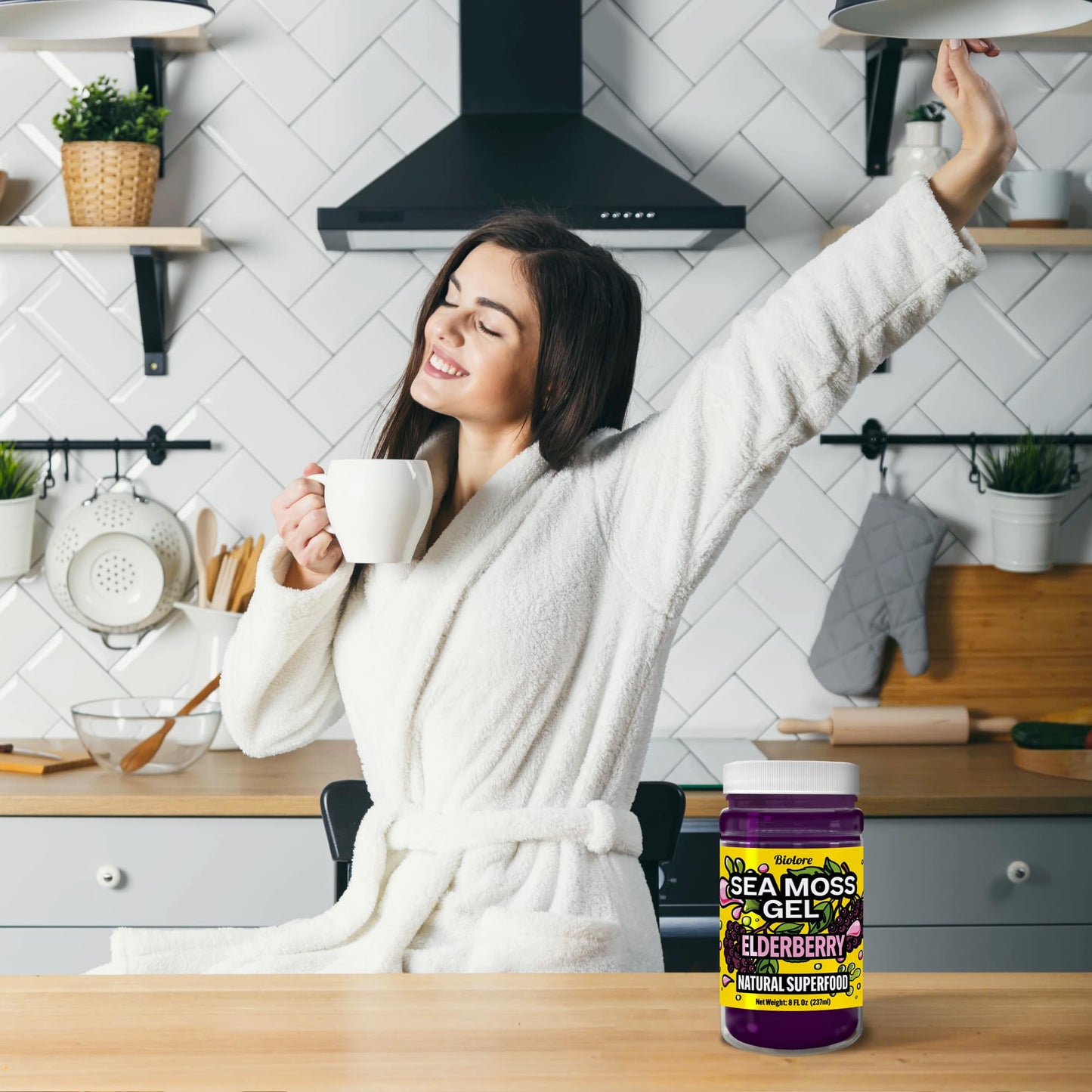 Biolore Sea Moss Gel - Wildcrafted Irish Sea Moss, Made in USA - Superfood with Essential Vitamins, Trace Minerals - Mango Pinea