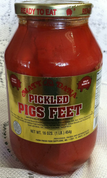 Matt & Dana Pickled Pigs Feet in a Quart Jar