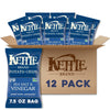 Kettle Brand Sea Salt and Vinegar Kettle Potato Chips, Gluten-Free, Non-GMO, 7.5 oz Bag (Pack of 12)