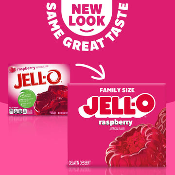 Jell-O Raspberry Gelatin Dessert Mix (6 Oz Box)