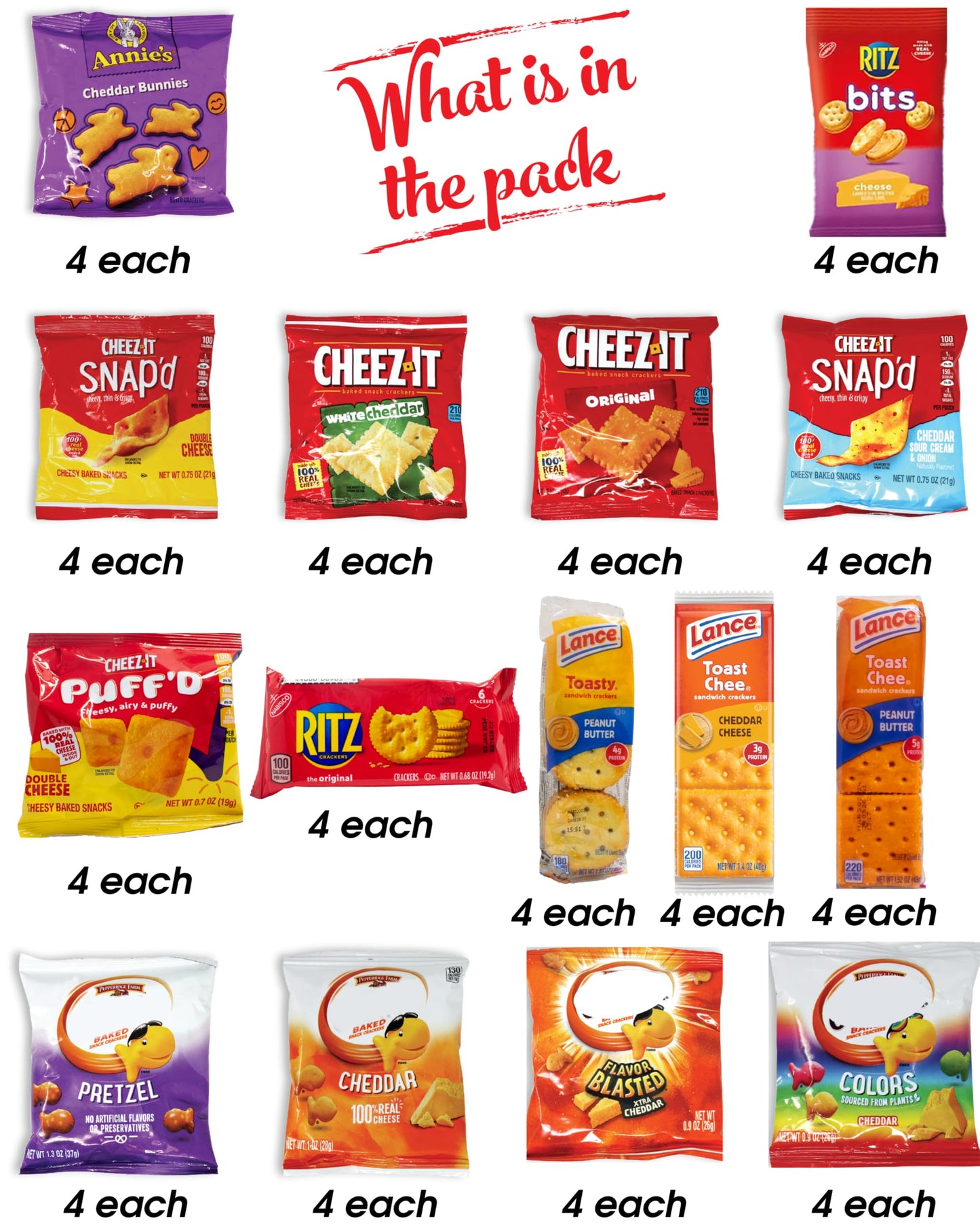 Niro Gift Basket Assortment | 60 Pack Individual Bags Cheese Ers Variety Pack | Snacks For Mature-Themeds And Children | The Perfect Care Package