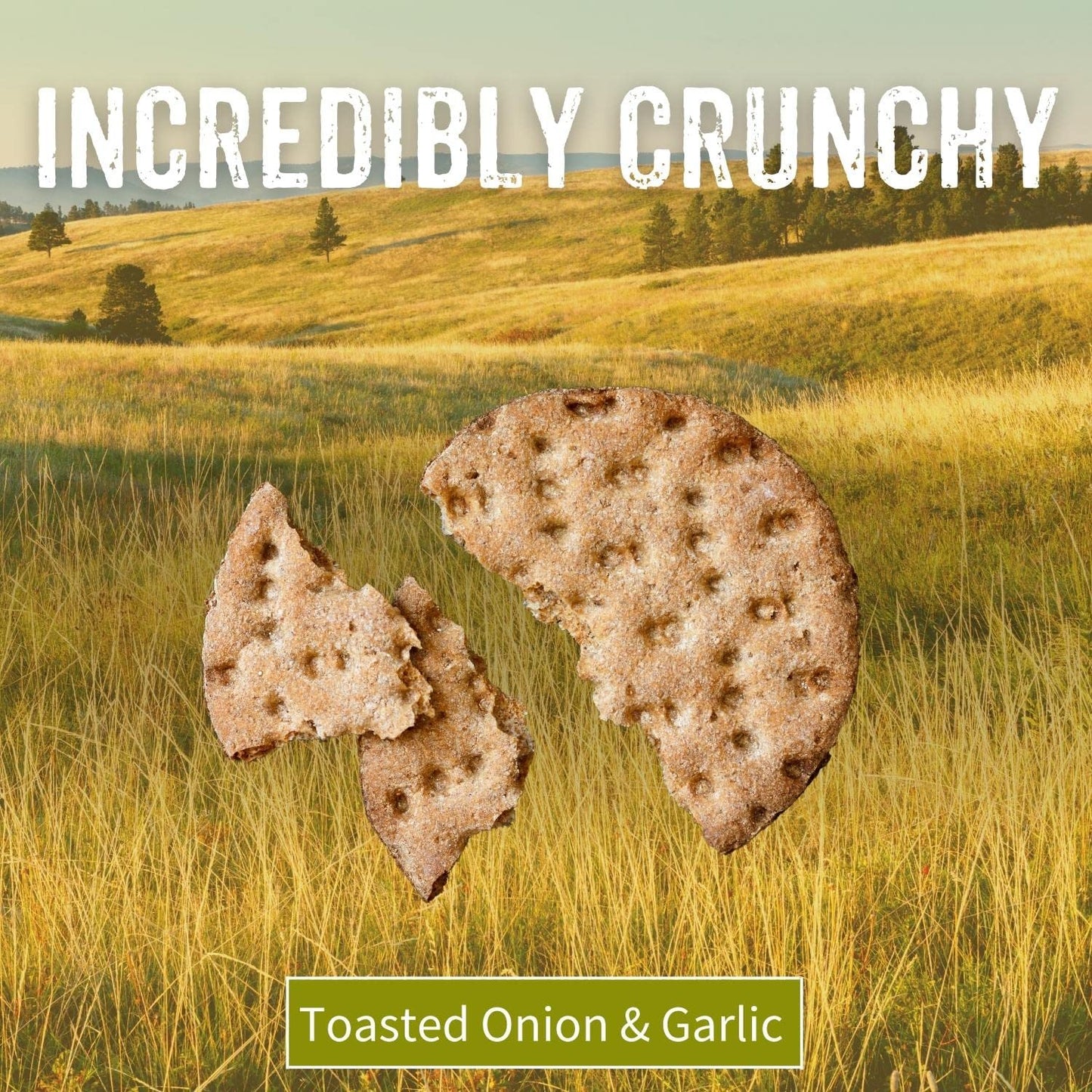 Sesmark Gluten Free Rice Thins Toasted Onion & Garlic - Non Gmo Project Verified - 3.2 Oz (Pack Of 12)