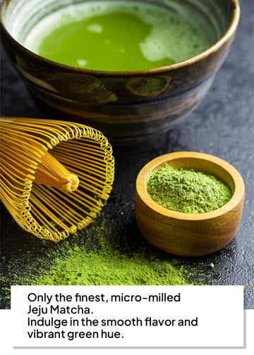 Korean Food Jeju 20 Matcha Powder (1Pack, 3.5Oz) Jeju Matcha Powder 20%, Usable For Latte Iced Latte Frappe