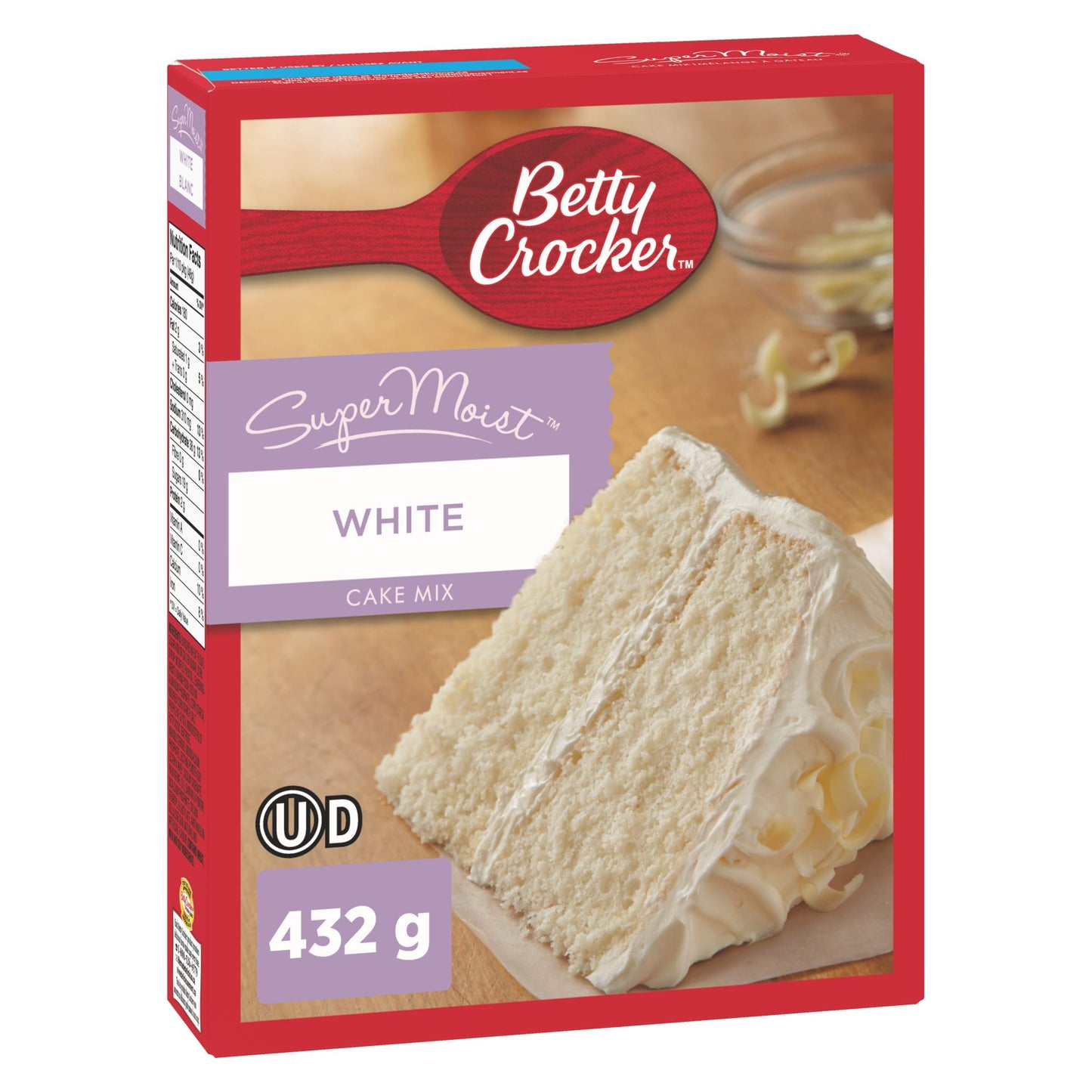 Betty Crocker, SuperMoist White Cake Mix, 461g/16.3oz., (Imported from Canada)
