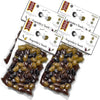 Pack Of 4 Mixed Olives In Vacuum, Black Kalamon Olives Mixed With Green Olives Marinated In Lemon Juice, With Savory Greek Orega