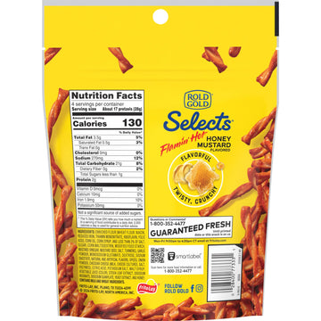Rold Gold Selects, Flamin Hot Honey Mustard Pretzel Twists, 4 Oz