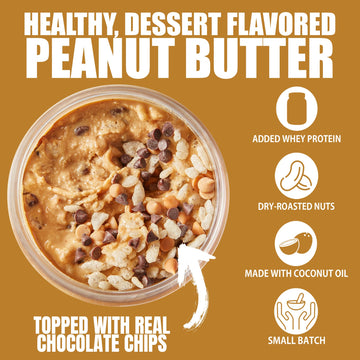 Fit Butters Scotcheroo Peanut Butter Spread - Added Protein And Coconut Oil, Low Carb, Low Sugar, Complete Protein Dessert Flavo
