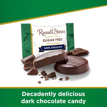Russell Stover Sugar Free Dark Chocolate with Stevia, 3 Ounce (Pack of 12)