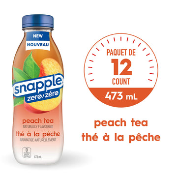 Snapple Peach Tea, 16 Oz., 12/Pack (10099485)