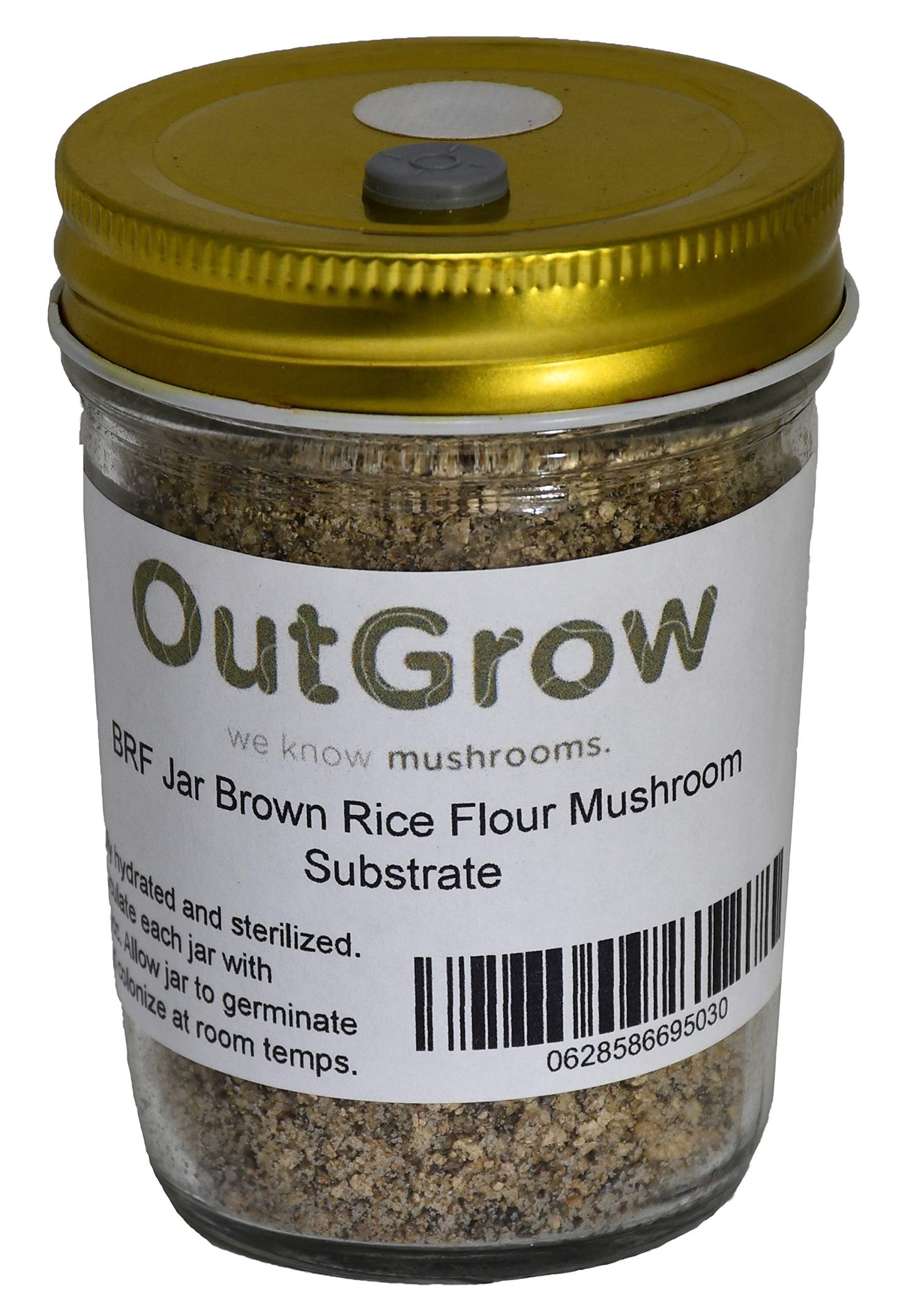 Brf Jars Brown Rice Flour Mushroom Substrate