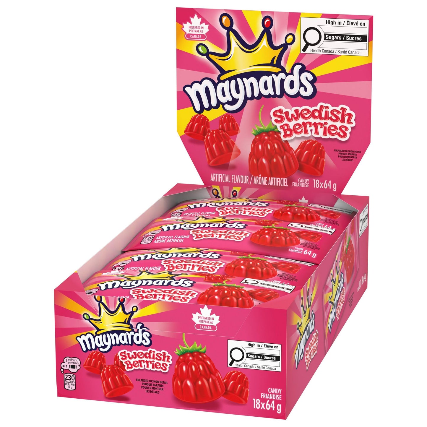 18ct Maynards Swedish Berries (64g / 2.2oz per packet)