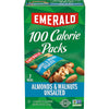 Emerald Nuts Unsalted Almonds and Walnuts 7 Ct (1-Pack), 100-Calorie Individual Packs of Nut Blend, Kosher Certified, Non-GMO, C