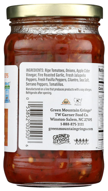 Green Mountain Salsa, Fire Roasted Garlic, 16-Ounce