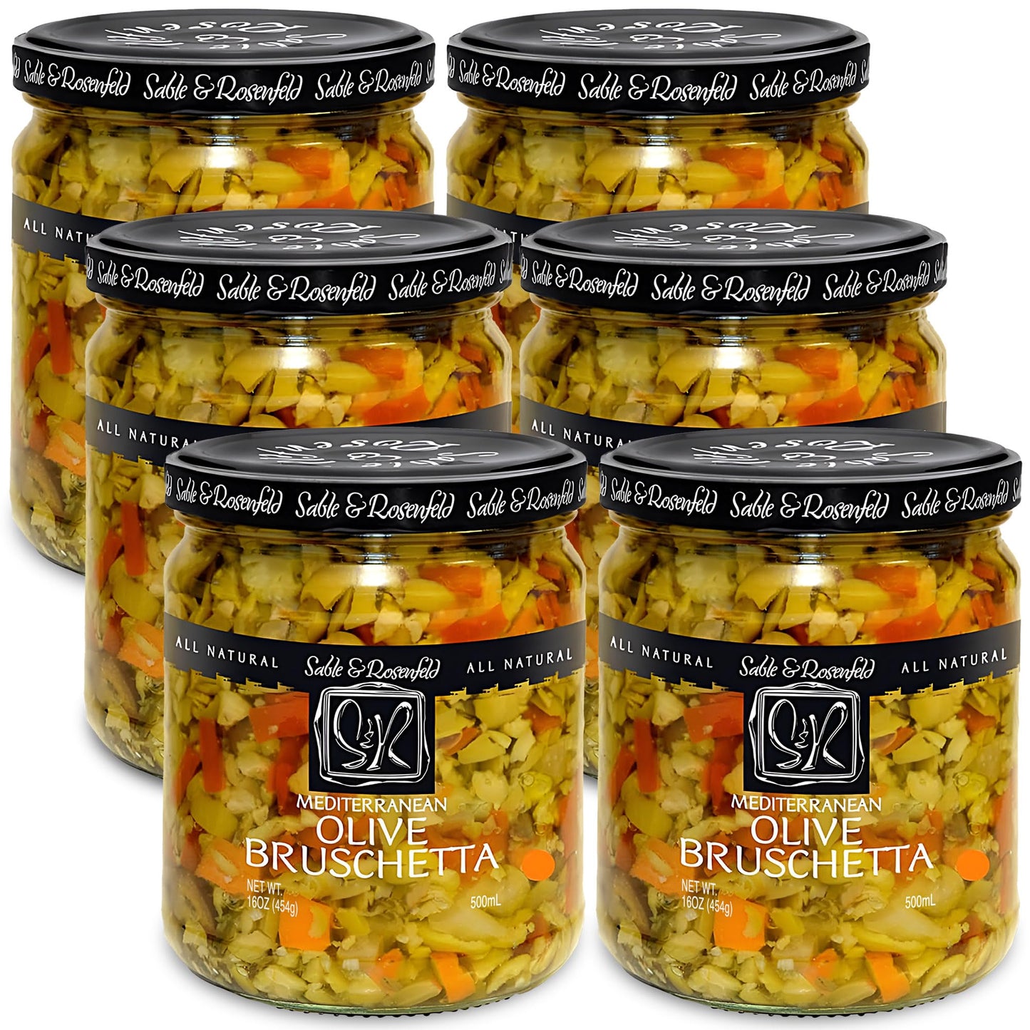 Sable and Rosenfeld Bruschetta Olive Topping, 16 Ounce - 6 per case.
