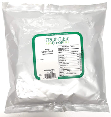 Frontier Co-Op Celery Seed Whole, Kosher | 1 Lb. Bulk Bag | Apium Graveolens L.
