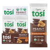 Tosi Dark Chocolate Peanut Protein Bars, Plant Based With Nuts, Gluten-Free Crunchy Snacks, Vegan, Organic, Flax & Chia Seeds, S