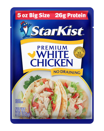 StarKist Premium White Chicken, 5 oz Pouch ''Big Size''