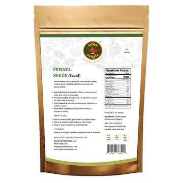 SPICE MAGIC Fennel Seeds | 100% Natural Whole Spice | 7oz (200g) | Non-GMO | Indian Origin