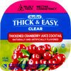 Hormel Thick & Easy Cranberry Juice Cocktail, Nectar Consistency, 4 Fl Oz, Pack of 24