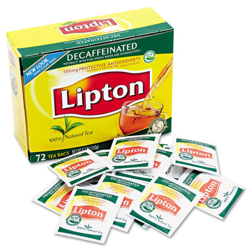 Lipton Hot Tea Black Decaffeinated 72 Count