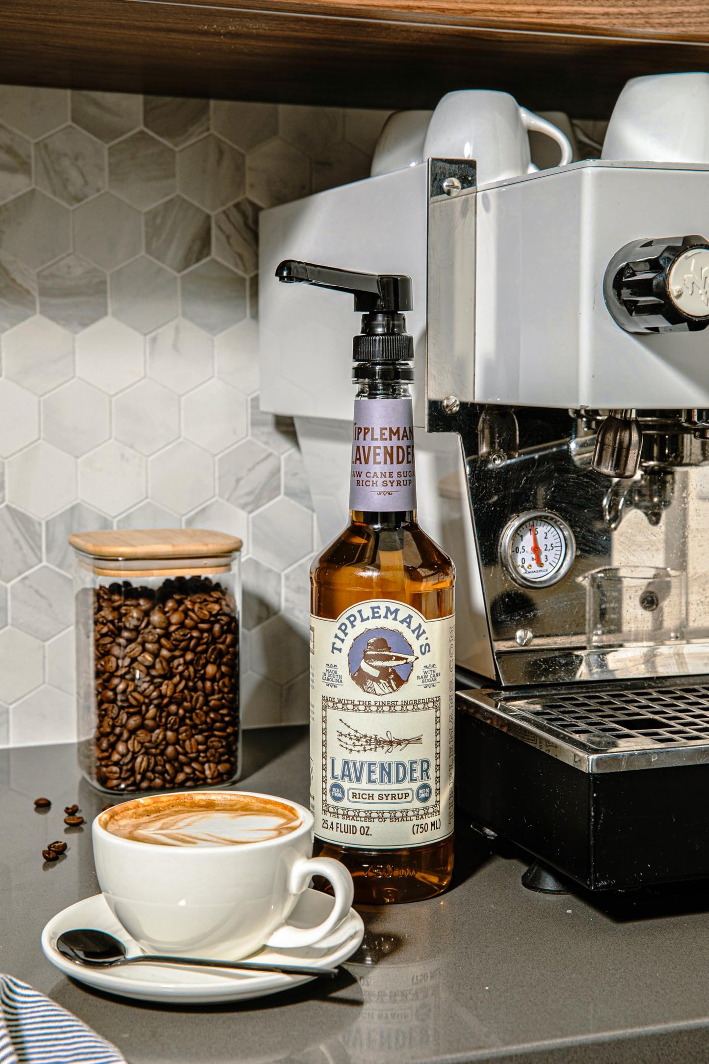 Tipplemans Lavender Coffee Syrup - 25.4 Fl Oz - For Hot or Iced Drinks, Lattes, Teas, and Baking