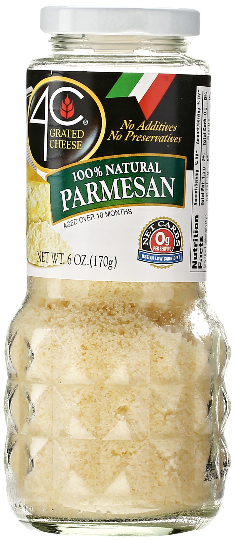 4C Grated Parmesan Cheese 6 Oz