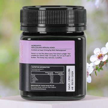 Manuka Hunters Umf 15+/Mgo 514+ Certified New Zealand Manuka Honey - 100% Pure Natural Sweetener - Gluten, Dairy Free - Ideal Fo