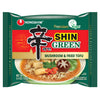 Nongshim Ramen Noodles, Gourmet Instant Ramen, Premium Microwavable Noodle Soup, Vegan Shin Green, 16-Pack
