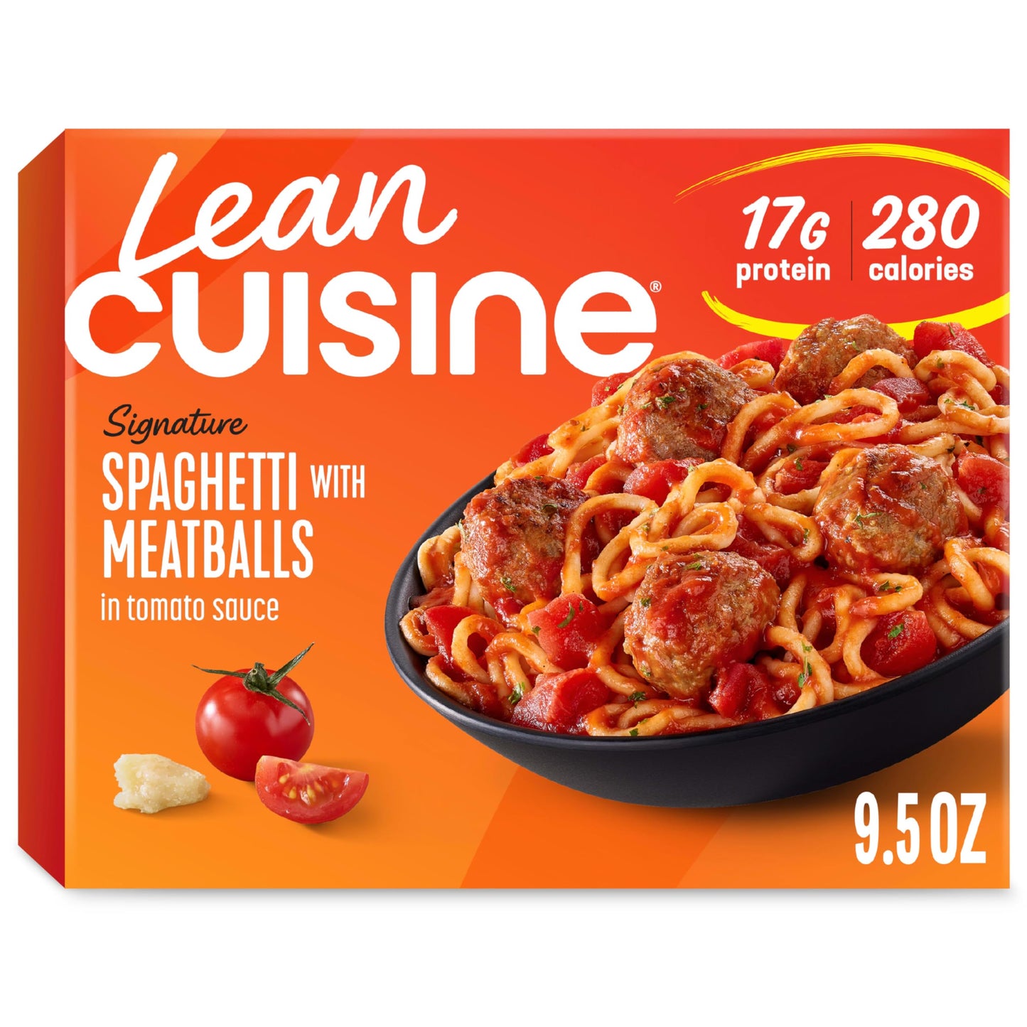 Lean Cuisine Frozen Meal Spaghetti With Meatballs, Protein Kick Microwave Meal, Microwave Spaghetti Dinner, Frozen Dinner for On